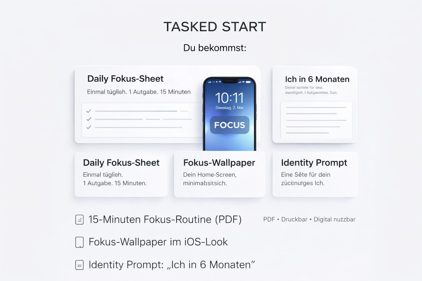 TASKED: Die 15 Minuten Fokus - Routine